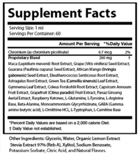 Audifort Ingredients Supplement Facts