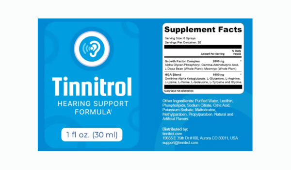Tinnitrol Supplement Facts