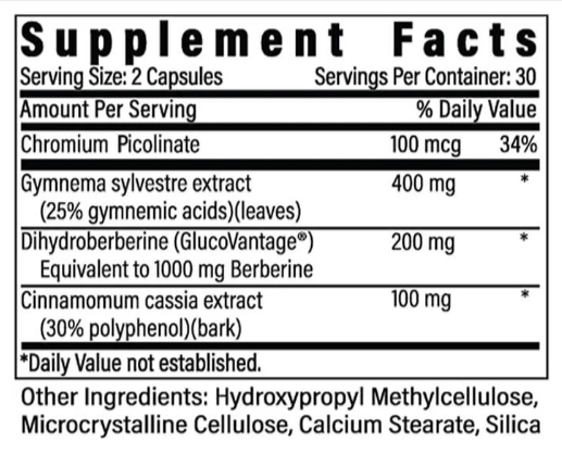 GLP-1 Plus Supplement Facts
